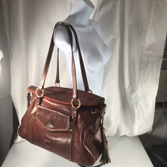 Dooney & Bourke Handbags - Dooney & Bourke Florentine brown leather satchel